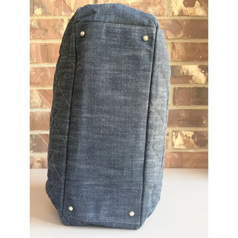 Chanel Timeless CC Soft Zip Tote Quilted Denim 25474